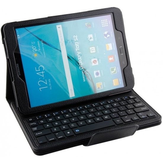 Ga lekker liggen Omgaan Economisch Samsung Galaxy Tab S2 9.7 T550 Hoesje - Bluetooth Toetsenbord Case -  Premium PU lederen keyboard case - Zwart