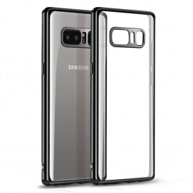 Note 8 Hoesje - TPU Siliconen case - softgel ultradunne cover - Zwart