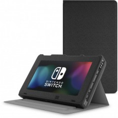 Full Cover Premium Nintendo Switch Stand Case Beschermhoes Met Ingebouwde standaard Zwart