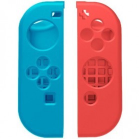 1-Pack Hoogwaardig Siliconen Bescherm Hoes Nintendo Switch Joy Con - Links / Rechts - Blauw/Rood