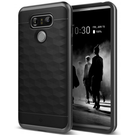 LG G6 Caseology® Parallax Series Shock Proof TPU Grip Case - Black