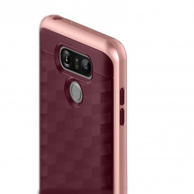 LG G6 Caseology® Parallax Series Shock Proof TPU Grip Case - Burgundy red