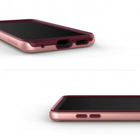 LG G6 Caseology® Parallax Series Shock Proof TPU Grip Case - Burgundy red