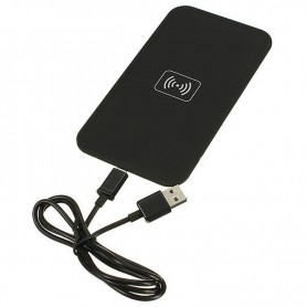 5V 2A Wireless Charging Pad Qi Pad Draadloos Opladen + Kabel Gecertficieerd - Zwart