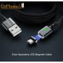 DrPhone iCON Series - Qualcomm 3.0 - Magnetische MICRO USB Oplaadkabel + Datakabel Micro USB Sterkste Magneet - Eclipse Zwart