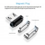 DrPhone iCON Series - Qualcomm 3.0 - Magnetische Lightning 8-Pin oplaadkabel + Datakabel Sterkste Magneet - Eclipse Zwart