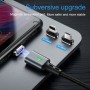 DrPhone iCON Series - Qualcomm 3.0 - Magnetische MICRO USB Oplaadkabel + Datakabel Micro USB Sterkste Magneet - Eclipse Zwart