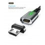DrPhone iCON Series - Qualcomm 3.0 - Magnetische MICRO USB Oplaadkabel + Datakabel Micro USB Sterkste Magneet - Eclipse Zwart