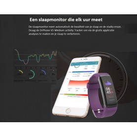 DrPhone V5 - Ladies Activity Tracker - Sporthorloge - IP67 Waterproof - Kleurenscherm - Professioneel Hartslagsensor
