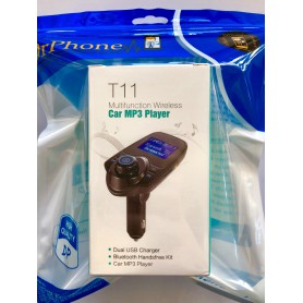 DrPhone BC7 5 in 1 Universele Draadloze Bluetooth Handsfree-carkit met FM transmitter/ AUX ingang/ Micro SD kaart /