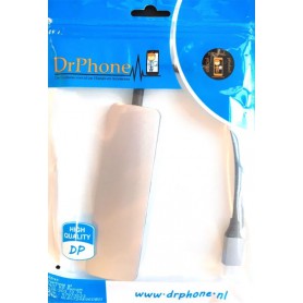 DrPhone 5in1 USB-C naar USB 3.0 + Micro-USB - HUB - Adapter - Aluminium - 4x USB 3.0 + 1x Micro USB - Grijs