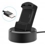 DrPhone Fitbit Versa oplader - oplaadstandaard - Dock-stationhouder - Charging Dock met 1,5 m USB-kabel- zwart