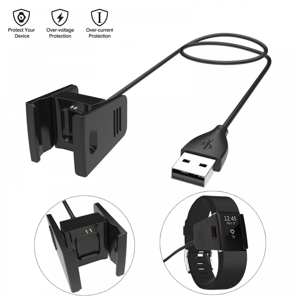 min Zending volleybal DrPhone - Charge Series - USB Kwaliteit Oplaadkabel Adapter voor Fitbit  Charge 2 - Bescherming voor Overbelasting