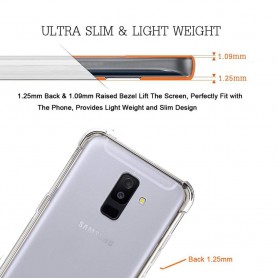 DrPhone A6 2018 2018 TPU Hoesje - Siliconen Shock Bumper Case -Backcover met Verstevigde randen voor extra bescherming