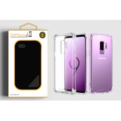 DrPhone Samsung S9+ Plus TPU Hoesje - Siliconen Shock Bumper Case -Backcover met Verstevigde randen