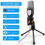 DrPhone Computermicrofoon Aux â Externe Condensatormicrofoon â Podcast / Skypechat / Gaming / Game â Verstelbare