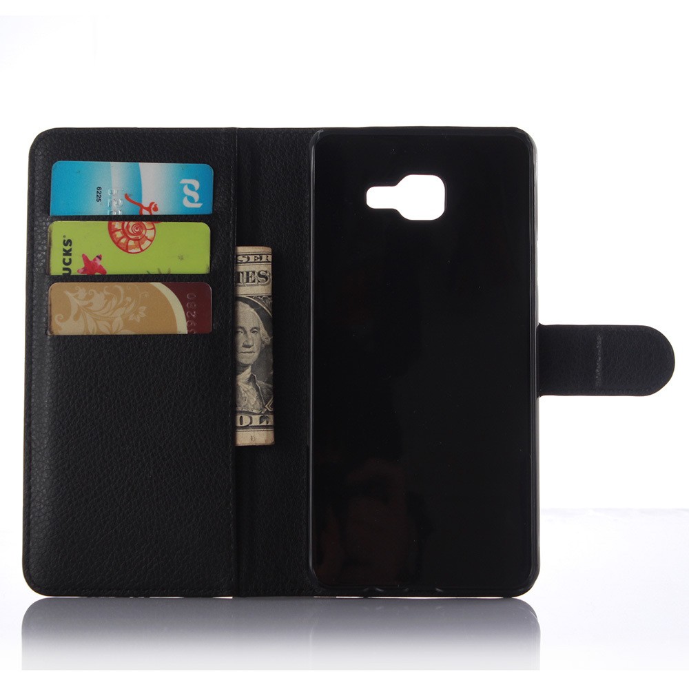 magie dubbel Silicium DrPhone Galaxy A5 2017 Flipcover - Bookcase - Luxe booktype PU Lederen  Portemonnee Case Wallet Case met Kickstand