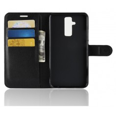 DrPhone Mate 20 Lite Flipcover - Bookcase - Luxe booktype PU Lederen Portemonnee Case â Wallet Case met Kickstand -