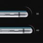 DrPhone iPhone 7 Plus/8 Plus Glas 4D Volledige Glazen Dekking Full coverage Curved Edge Frame Tempered glass Wit -