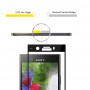 DrPhone Sony XZ1 Compact Glas 4D Volledige Glazen Dekking Full coverage Curved Edge Frame Tempered glass Zwart -