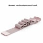 DrPhone Fitbit Charge 3 / Charge 3 SE Magnetische Milanese Armband - RVS Horlogeband - Maat L - Rosegold