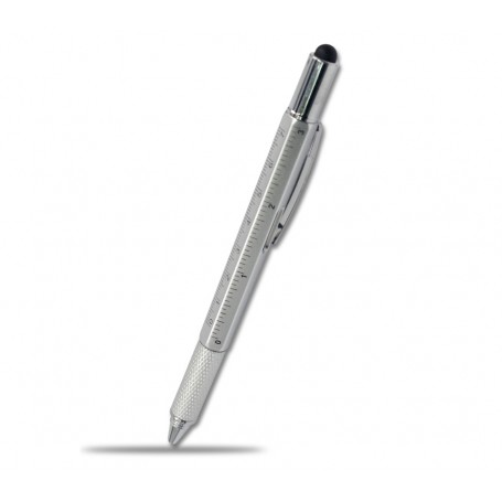 DrPhone - SX Pro V8 - 5 in 1 Stylus Pen - Balpen - Waterpas - Philips Schroevendraaier - Liniaal - Stylus Pen - Geschikt