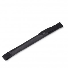 DrPhone Lederen Styluspen Hoes met zwarte elastische band - Geschikt voor Apple Pro Pencil - Zwart
