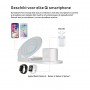 DrPhone 3 in 1 Fastcharge Dock Draadloos Oplaadstandaard + DrPhone Snellader - iPhone / Apple Watch / Airpods