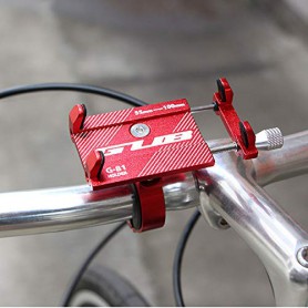 DrPhone Fiets/Motor houder/Moto G Series - Aluminium - Verstelbare Mobiele Telefoonhouder - Stevige bevestiging - Zwart