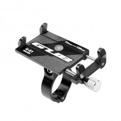 DrPhone Fiets/Motor houder/Moto G Series - Aluminium - Verstelbare Mobiele Telefoonhouder - Stevige bevestiging - Zwart