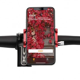 DrPhone Fiets/Motor houder/Moto G Series - Aluminium - Verstelbare Mobiele Telefoonhouder - Stevige bevestiging - Zwart