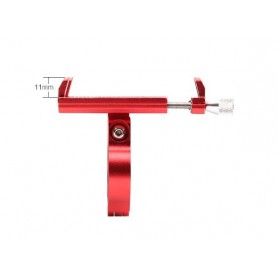 DrPhone Fiets/Motor houder/Moto G Series - Aluminium - Verstelbare Mobiele Telefoonhouder - Stevige bevestiging - Zwart