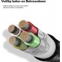 DrPhone Echo Series - 2 Meter Magnetische Micro-USB 3A oplaadkabel - Snellader - Reversible Nylon gevlochten Kabel