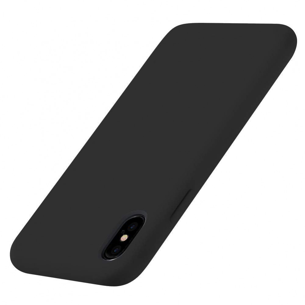 DrPhone iPhone XS MAX (6.5 inch) siliconen case - Ultra dun flexibele hoes - Zwart