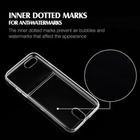 DrPhone-  iPhone 7 hoesje - TPU Ultra Kaart Dun Slim Case Transparant