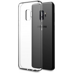 Premium DrPhone TPU Silicone Hoesje Gel Transparant - Ultra Dun Doorzichtig Soft Case | voor Samsung Galaxy S9