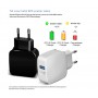 DrPhone 18W Snellader Adapter/Stekker - Thuislader + DrPhone iCON Premium TYPE-C Magnetisch USB-C Oplaadkabel -