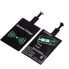 DrPhone Micro USB Wireless Charging Receiver â Draadloos Oplaad Ontvanger â Plug in/uit â Werkt op alle draadloze