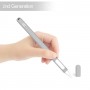DrPhone Stylus Pencil Siliconen Case – Geschikt voor Apple Pencil 2 – Beschermhoes – Ultra-Dun – Anti-Slip – Grijs