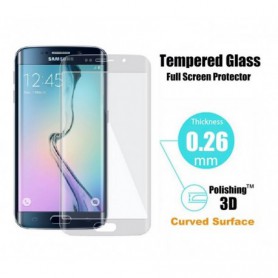 DrPhone Samsung Galaxy S6 Edge PLUS Echt Glas Full Coverage Tempered Glass 3D Design Volledig Scherm Bescherming ( Ook