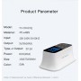 DrPhone Snellader 40W USB-laadstation met Digitale LED-display - Oplaad hub met 7 USB poorten(1x QualComm 3.0)+ Type C