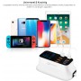 DrPhone Snellader 40W USB-laadstation met Digitale LED-display - Oplaad hub met 7 USB poorten(1x QualComm 3.0)+ Type C