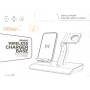 DrPhone 2in1 Fastcharge Draadloze Oplaadstandaard - Dockingstation - Geschikt voor iWatch Series 3/2/1 & iPhone - Zwart