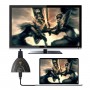 DrPhone HDMI-switch Splitter met Pigtail kabel - 3-poorten 4Kx2K HDMI-switch - 3-in-1-out - Zwart