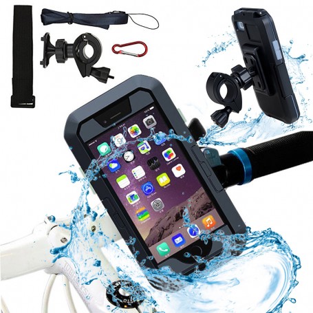 rietje Overtreding uitrusting iPhone XS MAX Extreem Stevige Premium Motorhouder / Fietshouder - 360  Graden - Waterdicht/Waterproof