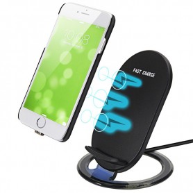 Olesit Wireless Fast Charge - Draadloze Oplader - QC 2.0 - Qi Charging Pad 5V 2A - 2 Coils Snellader - Qi Lader met Dock