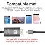 DrPhone USB-C naar HDMI Adapterkabel - 4K 60Hz -1080P HD HDTV Adapter - Geschikt voor o.a MacBook Pro 2017 / Galaxy S9/ Note 9..
