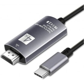 DrPhone USB-C naar HDMI Adapterkabel - 4K 60Hz -1080P HD HDTV Adapter - Geschikt voor o.a MacBook Pro 2017 / Galaxy S9/ Note 9..