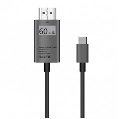 DrPhone USB-C naar HDMI Adapterkabel - 4K 60Hz -1080P HD HDTV Adapter - Geschikt voor o.a MacBook Pro 2017 / Galaxy S9/ Note 9..