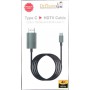 DrPhone USB-C naar HDMI Adapterkabel - 4K 60Hz -1080P HD HDTV Adapter - Geschikt voor o.a MacBook Pro 2017 / Galaxy S9/ Note 9..